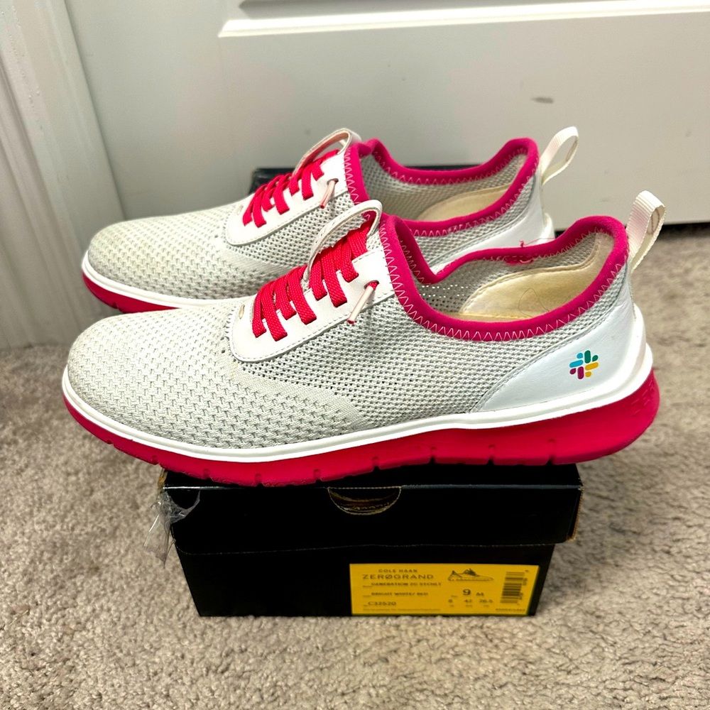 Cole Haan zero grand stich Sz 9 white/pink
